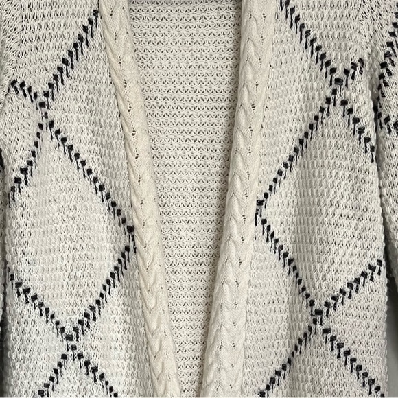 EUC | Soma | Lurex Windowpane Sweater Ivory | Size XS - Picture 8 of 12